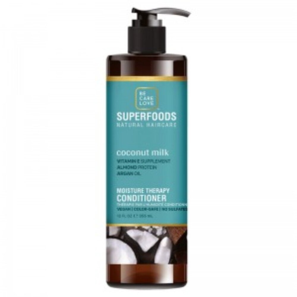 Be Care Love SuperFoods Coconut Milk Moisture Therapy Conditioner, 12 Oz